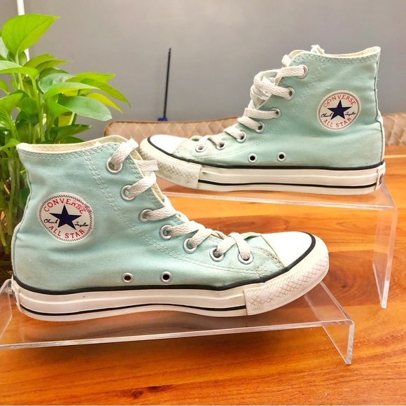 Converse Classic Taylor Chunk All Star High Top in Green Women US 6. Mens US 4. - Picture 2 of 12